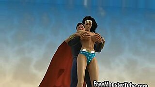 ブラックネコがスーパーマンとのキンキーな漫画エンカウンターに参加する。