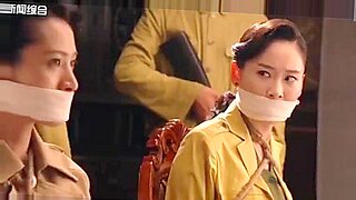 Two Asian babes gagged and taken from behind