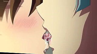 Een animemeisje verkent haar verlangens in een cartoon.